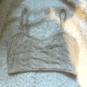 House of Harlow 1960 Cream Knit Top